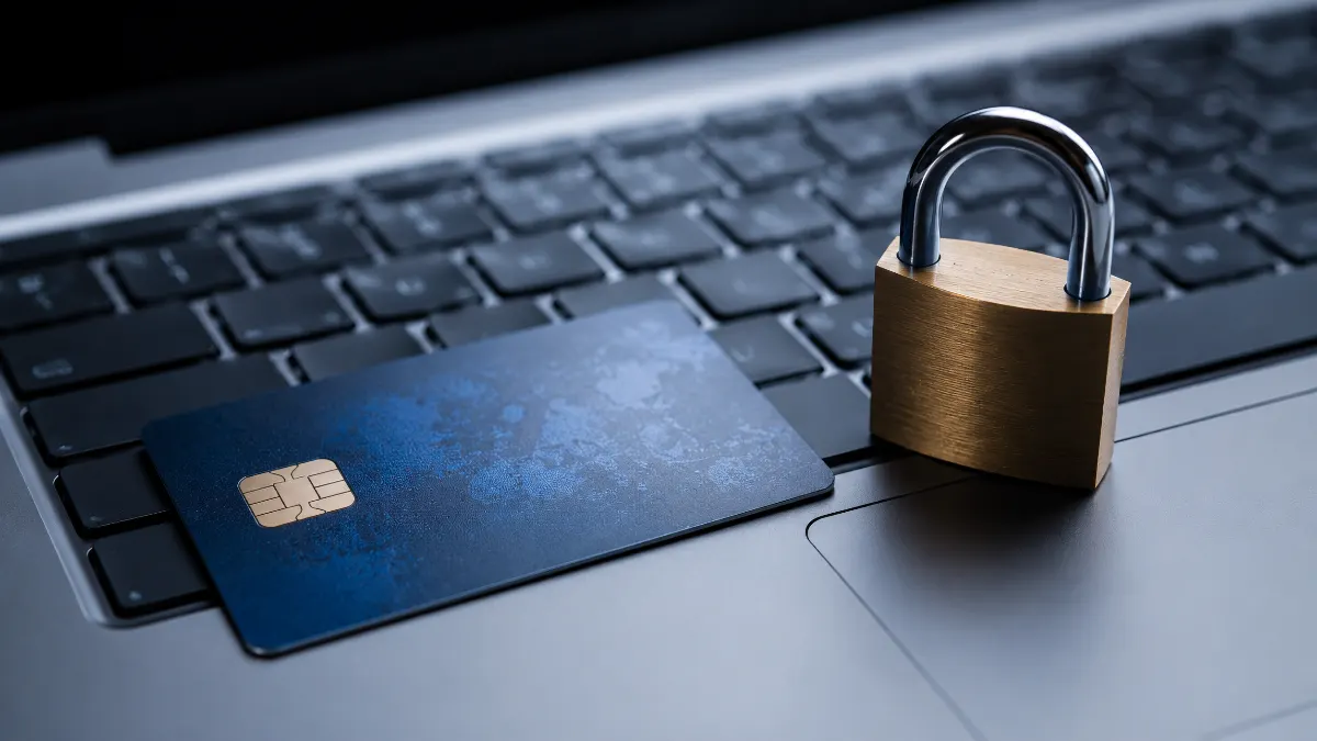 Laptop na biurku z wyświetlonym interfejsem kasyna online z grafiką kart i ruletki